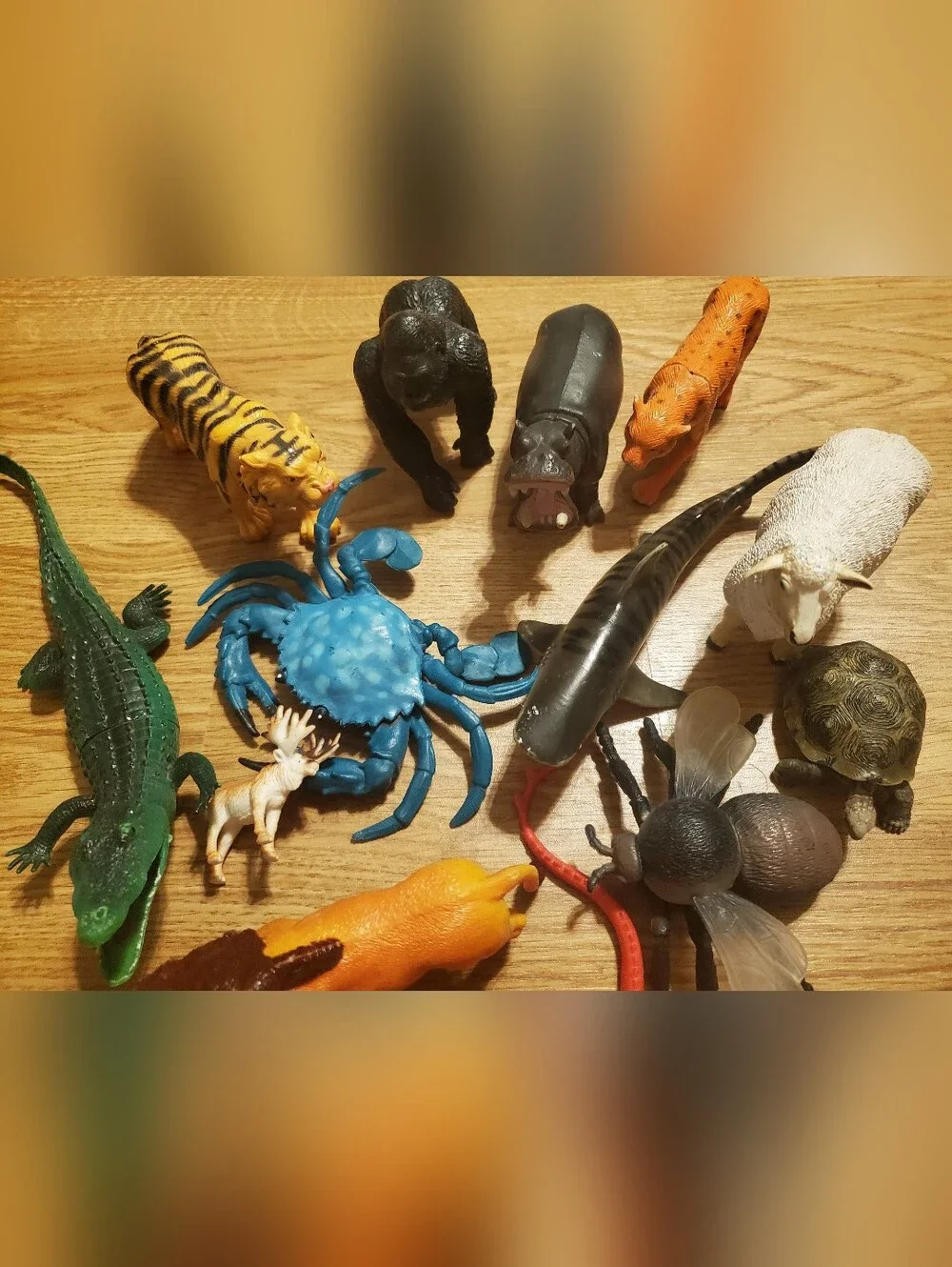 Assorted Plastic Animal Toy Lot Of 26